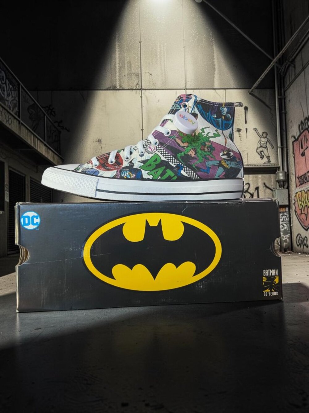 Converse CTAS 80th Batman Anniversary DC Comics Mens Shoes Size 11.5 (NEW)